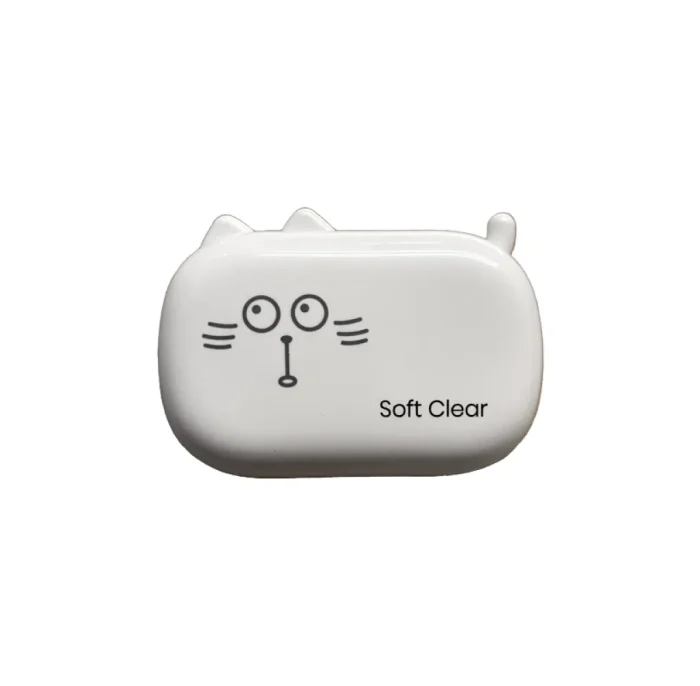 Soft Clear Beyaz Renk Lens Kabı - Görsel 2